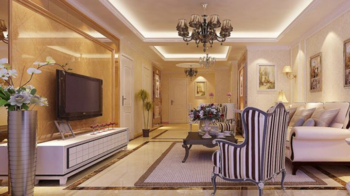 興盛大成110㎡簡歐風格案例