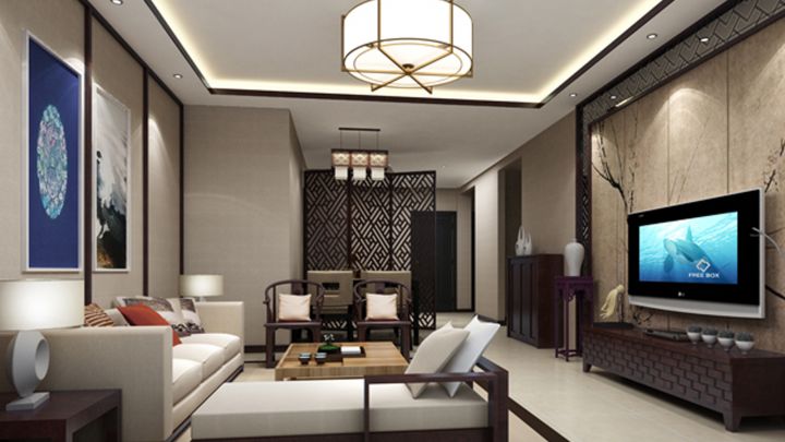 金瑞國際108㎡簡中式風格案例