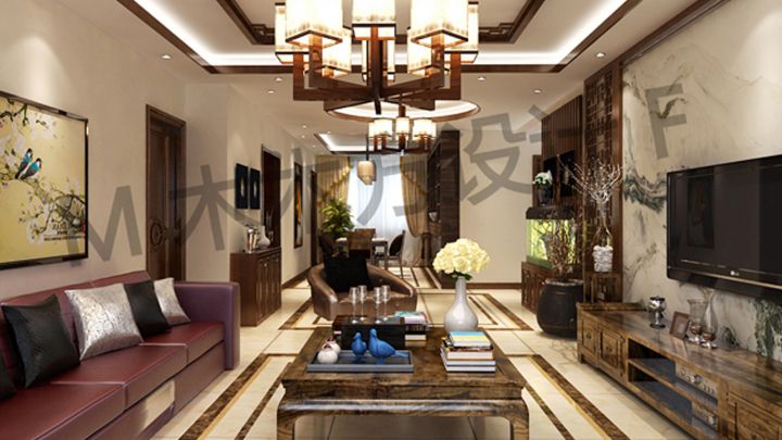 恒茂國際176㎡新中式風格案例