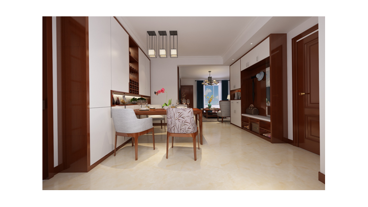 唐山恒泰悅季-108平米-7.5萬元-現代新中式