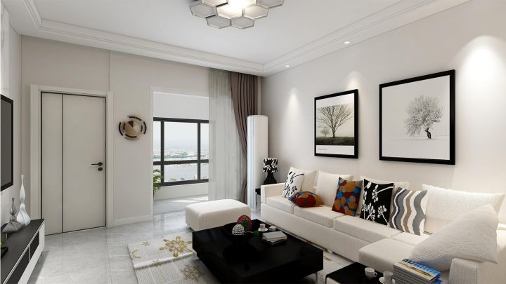 唐山恒泰悅季-108平米-8萬元-簡約而不簡單的設計