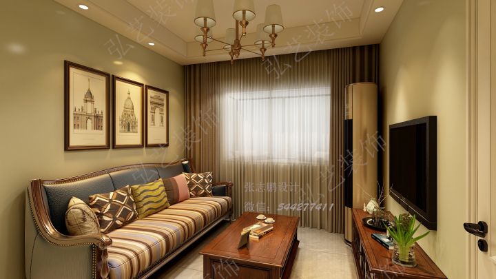 景泰翰林-73平米-4.6萬元-簡約美式