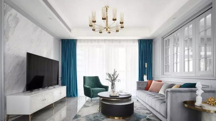 120㎡的輕奢美式家，精致的不像話！