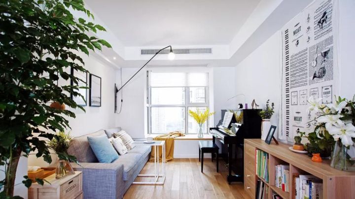 北歐風三居，原木打造一個清凈無雜的家！