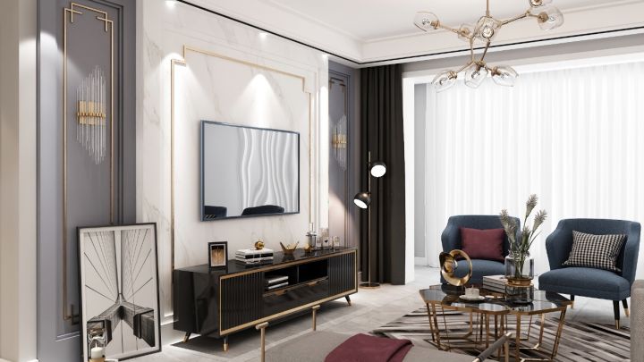 三室兩廳兩衛裝修效果圖,景泰翰林三室兩廳兩衛裝修效果圖